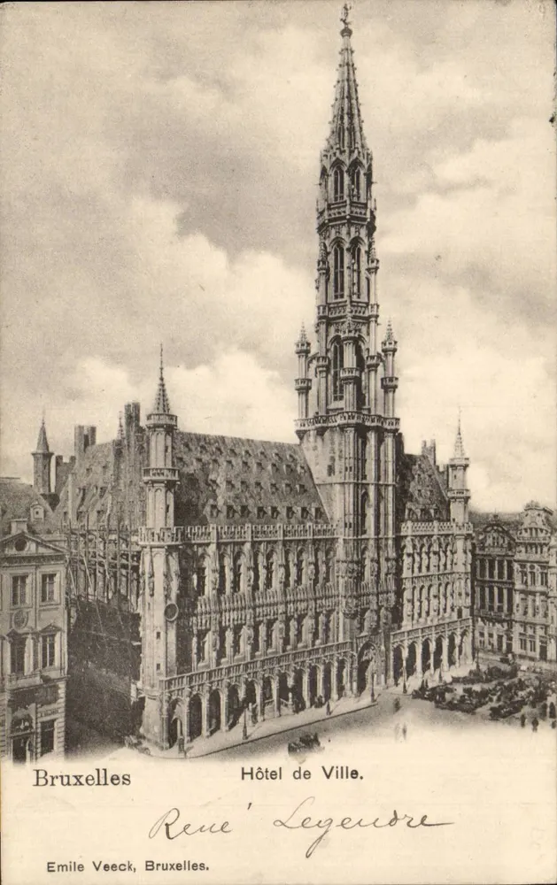 Brüssel — Rathaus — Emile Veeck, Brüssel - Vorderseite