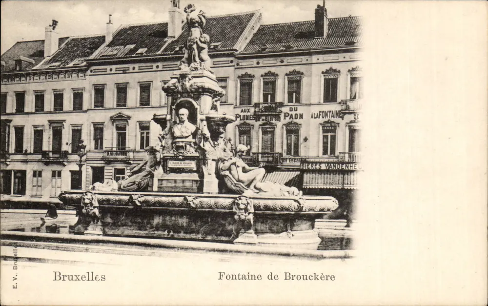 Brüssel — Fontaine de Brouckère — E.V. Bruxelle - Vorderseite