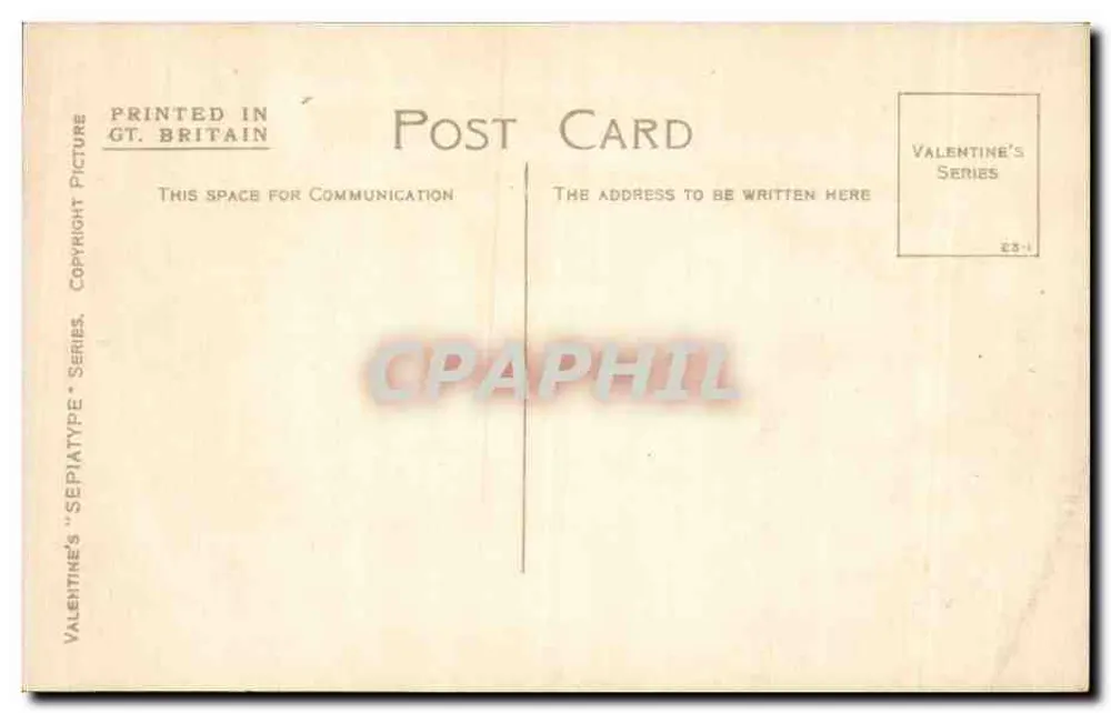 Schrein des Heiligen Edward, Westminster Abbey — Valentin's 'Sepiatype' Series n°10303 - Rückseite