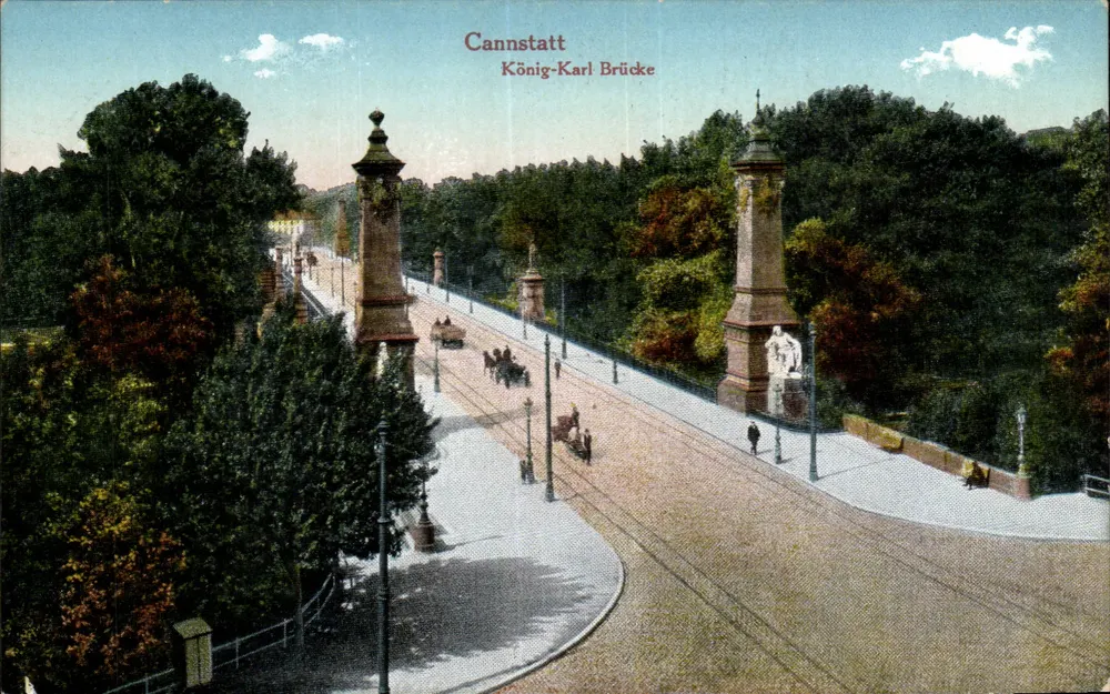 Cannstatt — König-Karl-Brücke — wydawca nieznany, nr serii 93428 - Awers