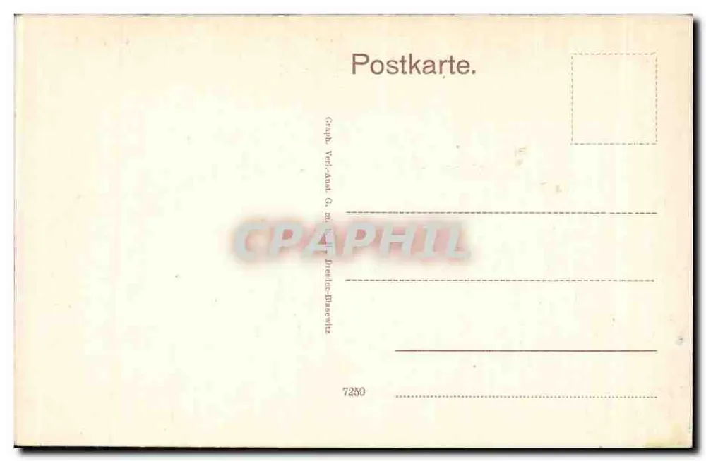 Cannstatt — Partie mit Liebfrauenkirche, ev. Kirche und Uffkirche — Graph. Verlag A.-G. m. b. H. Dresden-Blasewitz - Verso