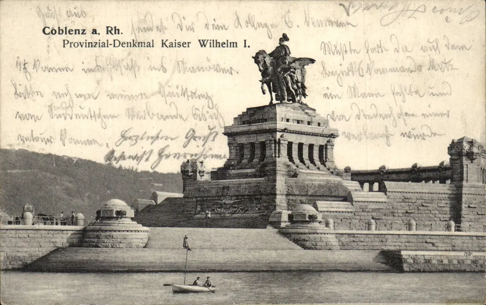 Coblence a. Rh. — Provinzial-Denkmal Kaiser Wilhelm I. — Victor Ullmann, n° 242 - Vorderseite