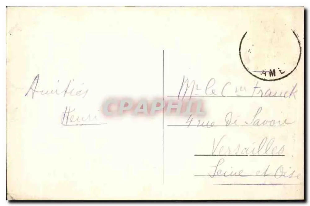 Namur — Äußere Ansicht der Kirche St. Aubain — G. MAYER & Cie, Nr. 448 - Rückseite