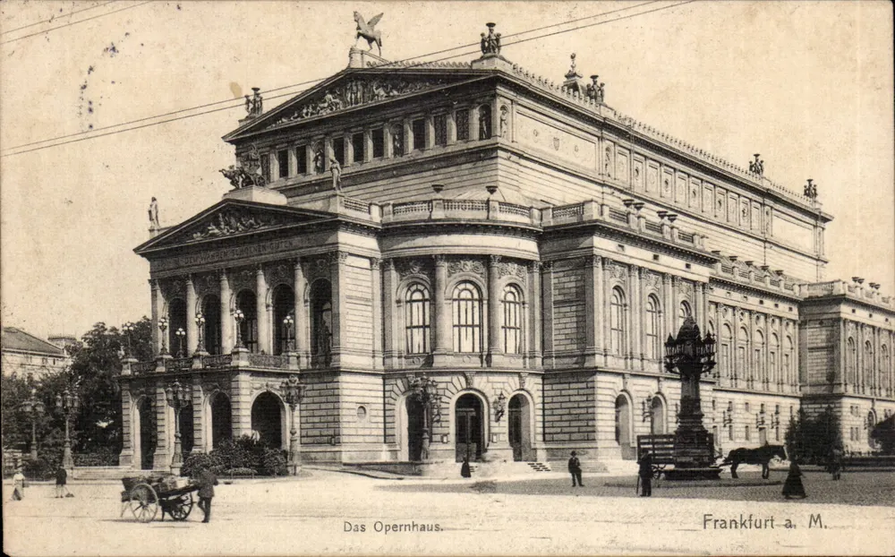 Das Opernhaus — Frankfurt a. M. — wydawca nieznany - Awers