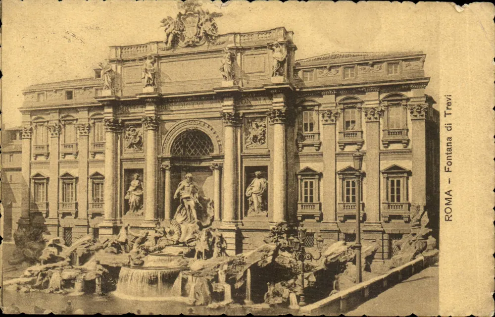 Fontana di Trevi — Rom — veröffentlicht von Roma — Fontana di Trevi - Vorderseite