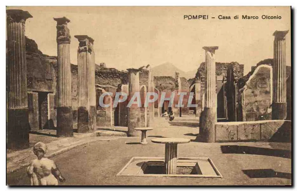 Pompeii — Casa di Marco Olconio — Edil. Trampatti e Migliacci, Via Roma, 167 — Napoli - Vorderseite