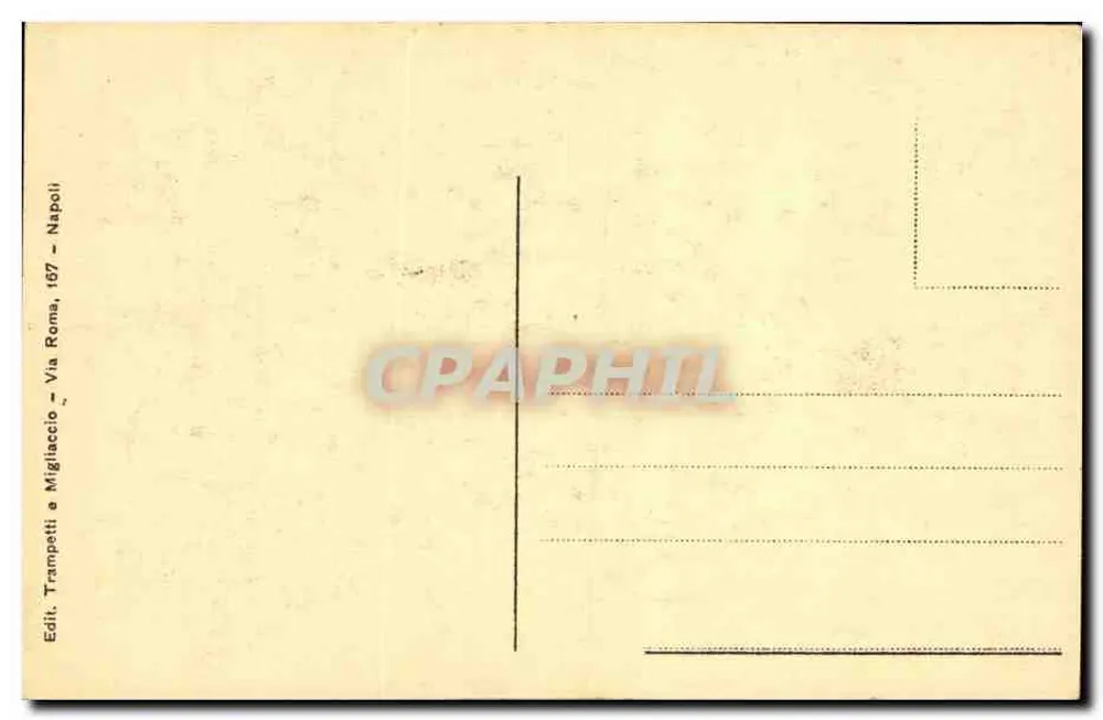 Pompeii — Haus genannt des Grafen von Turin — Edit. Tramptetti & Migliaccio, Rom - Rückseite