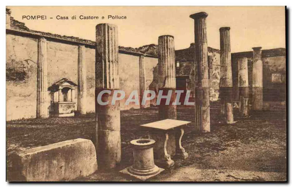Pompeii - Haus der Castor und Pollux — Verlag Trampetti & Migliaccio, Neapel - Vorderseite