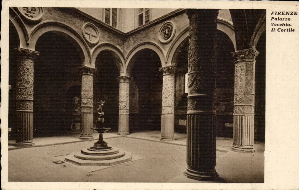 Florenz. Palazzo Vecchio. Der Innenhof — Verlag Dino Mazzola, Nr. 177 - Vorderseite