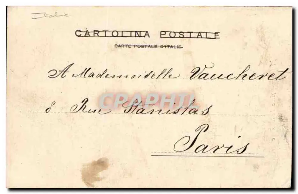 Arco della Pace em Milão — dedicatória a Napoleão I — editor Milanese di Cartoline illustrate - Verso