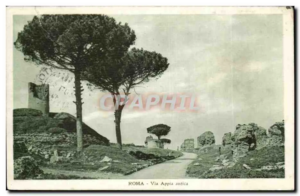 Roma - Via Appia antica — Verlag Brunner & C., Como, Serie 2 N. 18737 - Vorderseite