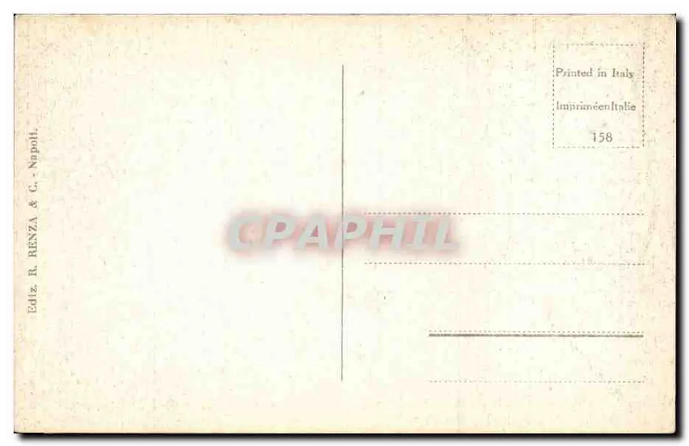Napoli — Posillipo — Ediz. R. Renza & C. Napoli - Verso