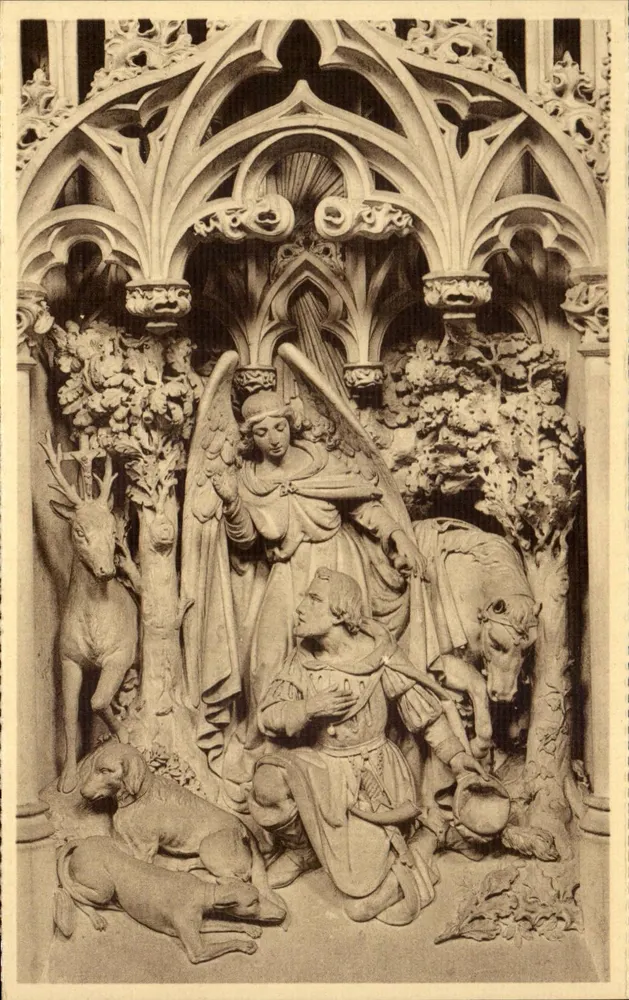 Bekehrung des hl. Hubert — Basilika des hl. Hubert — Verlag Em. Thill, Brüssel - Vorderseite