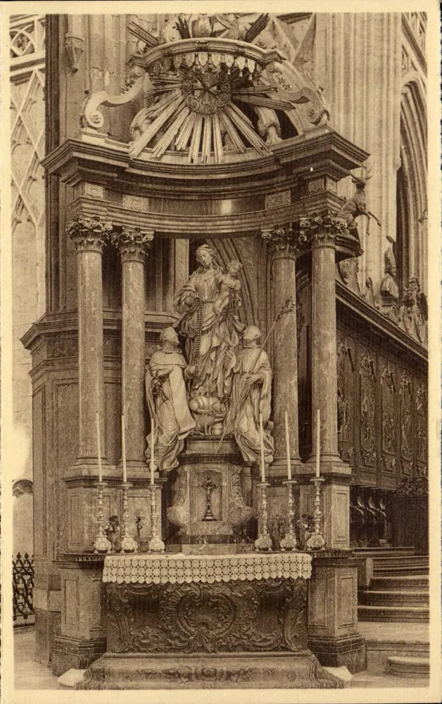 St. Hubert — Seitenaltar der Basilika — En. Thill, Brüssel - Vorderseite