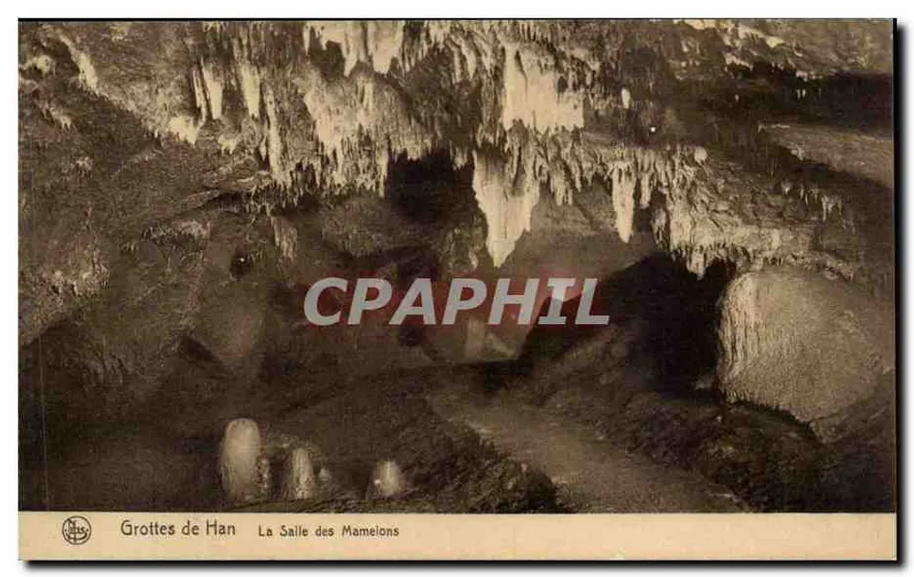 Han-Höhlen — Die Mamelon-Halle — Verlag: S.A. des Grottes de Han-sur-Lesse et de Rochefort - Vorderseite