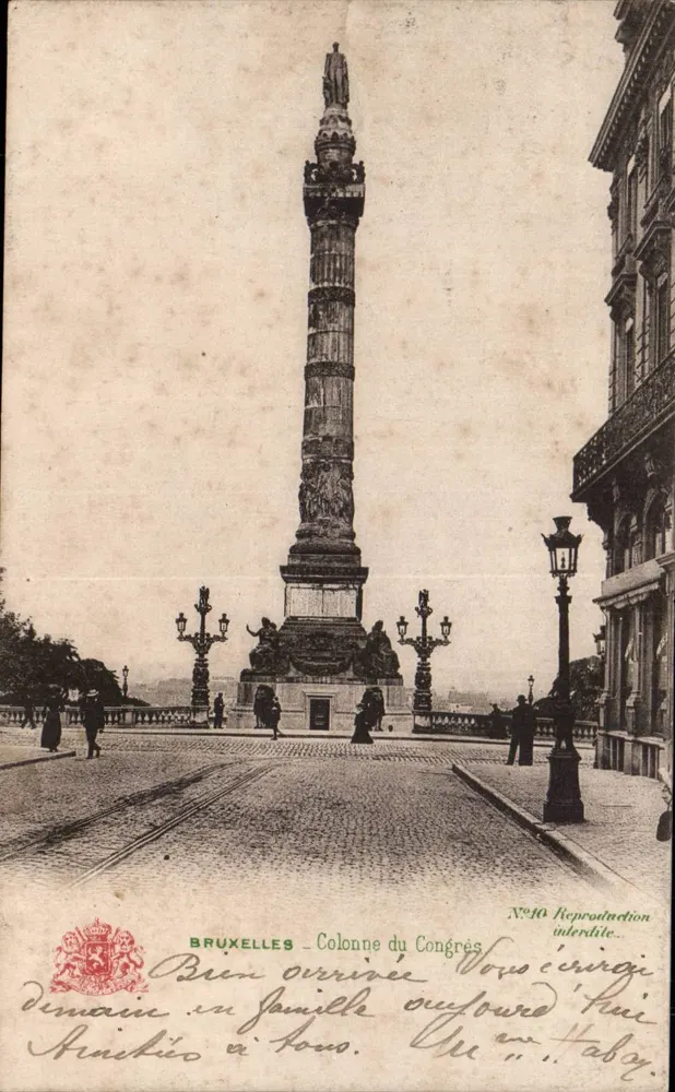 Brüssel — Säule des Kongresses — Grand Bazar Anspech, N°10 - Vorderseite