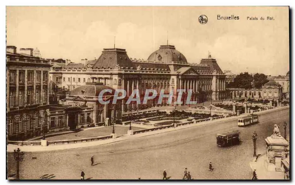 Brüssel — Königspalast — Verlag N. Thill, Seriennummer nicht sichtbar - Vorderseite