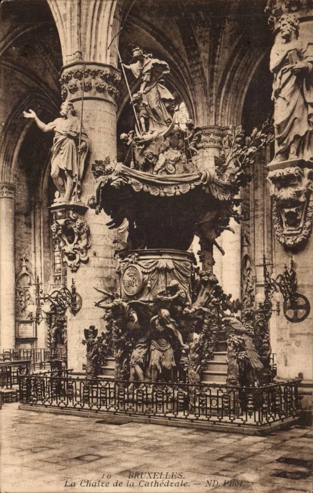 Der Stuhl der Kathedrale — Brüssel — ND Phot - Vorderseite