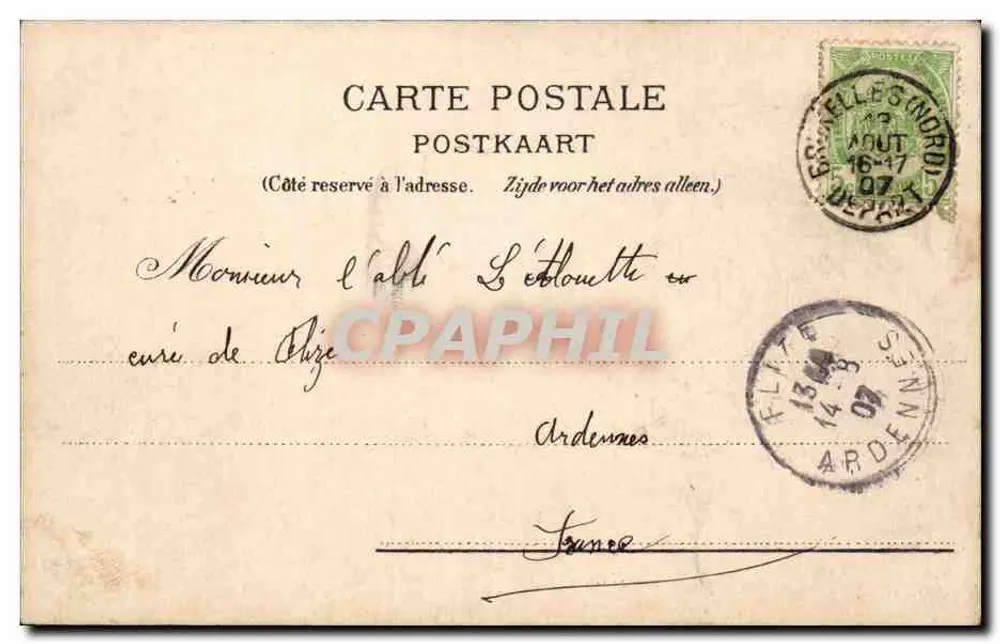 Bruxelas - O Parque - G. B. & CIE, F. S.M. n°129 - Verso