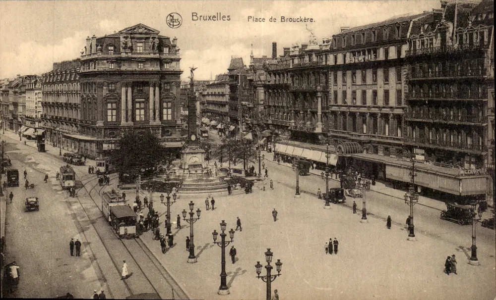 Brüssel - Place de Brouckère — Verlag Erm. Thilli, Serie 1, Nr. 12 - Vorderseite
