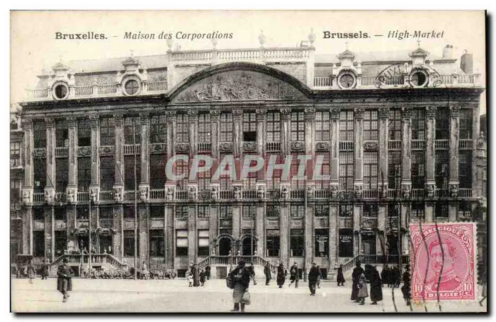 Bruxelas — Casa das Corporações — editor não indicado, número de série não visível - Frente