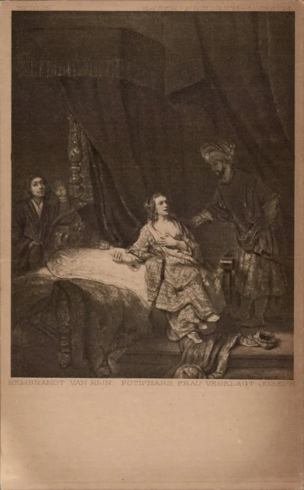 Potiphar's Frau beschuldigt Joseph — Rembrandt van Rijn — Ausgabe der Königlichen Museen zu Berlin - Vorderseite