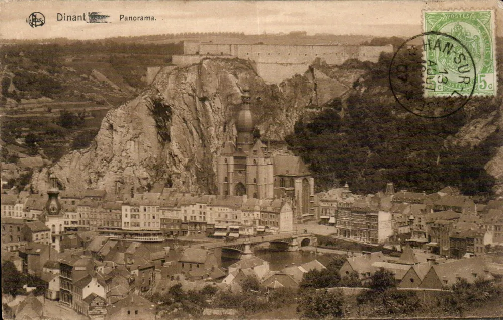 Dinant — Panorama — Nela, Bruxelas, Série Dinant No 37 - Frente