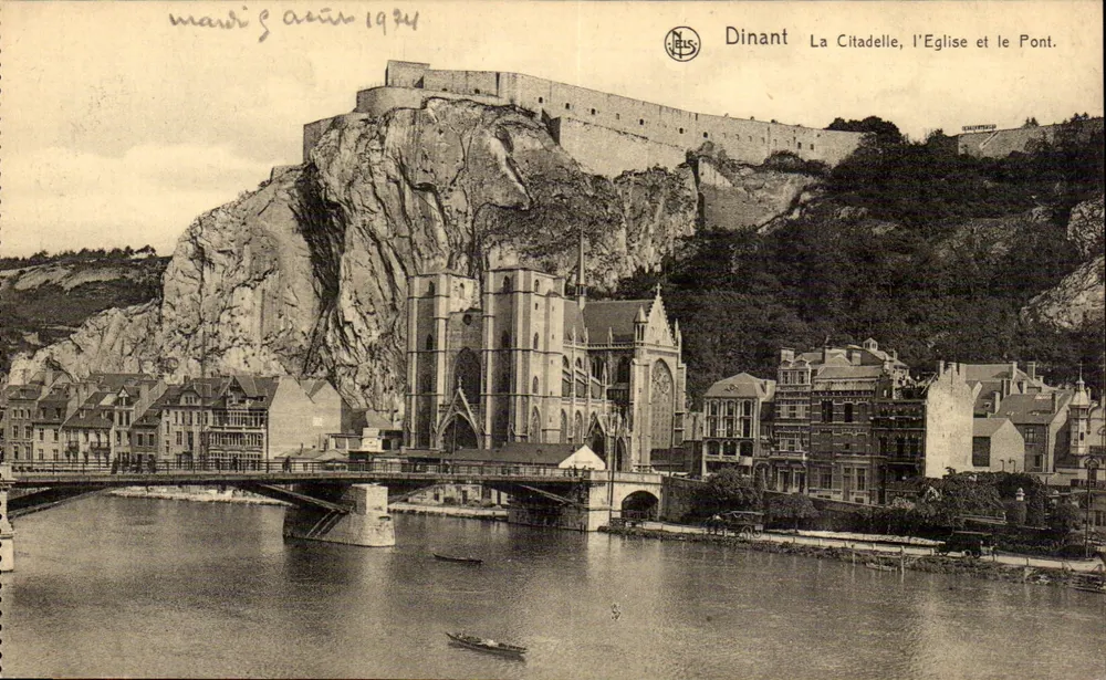 Dinant — Die Citadel, die Kirche und die Brücke — N.ELS, Seriennummer nicht sichtbar - Vorderseite