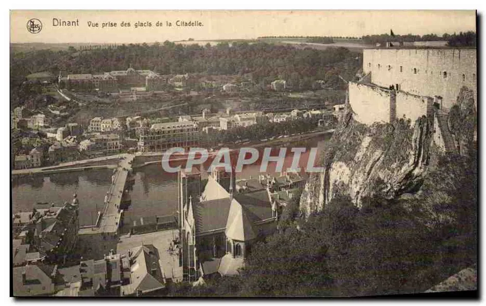 Dinant — Ansicht vom Glacis der Citadel — Enn. Thill, Brüssel, Serie 33, Nr. 6 - Vorderseite