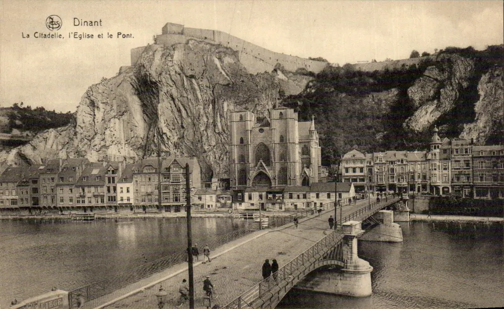 Dinant — Die Citadel, die Kirche und die Brücke — N. ELS - Vorderseite