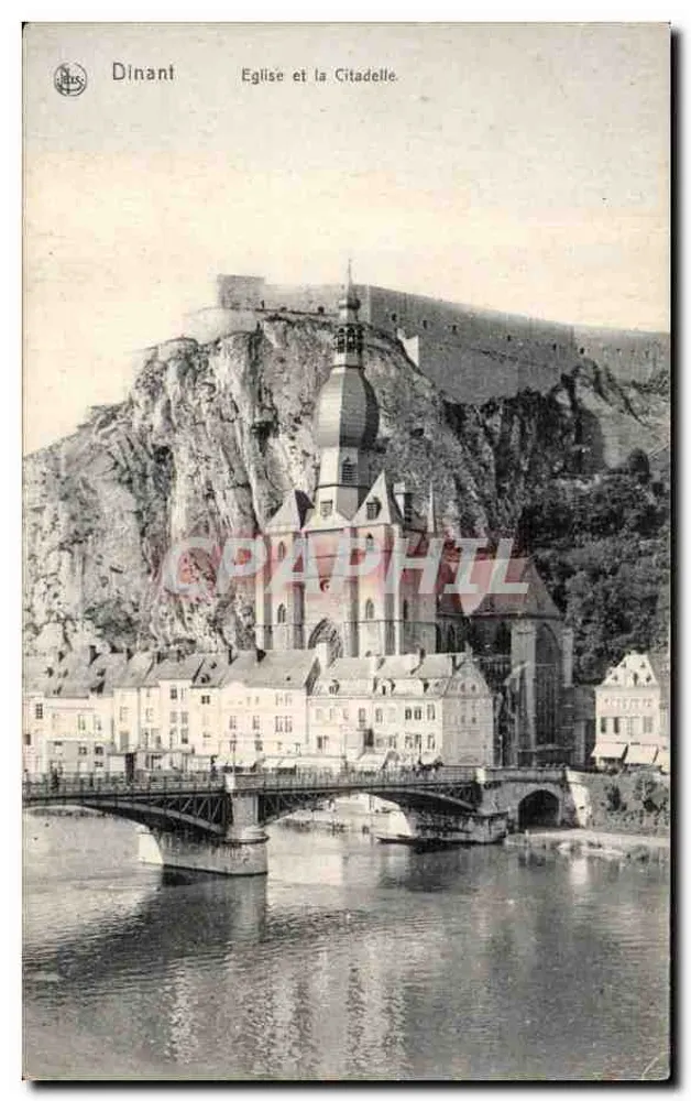Dinant — Igreja e a Cidadela — Neils, Bruxelas, Série Dinant No. 109 - Frente