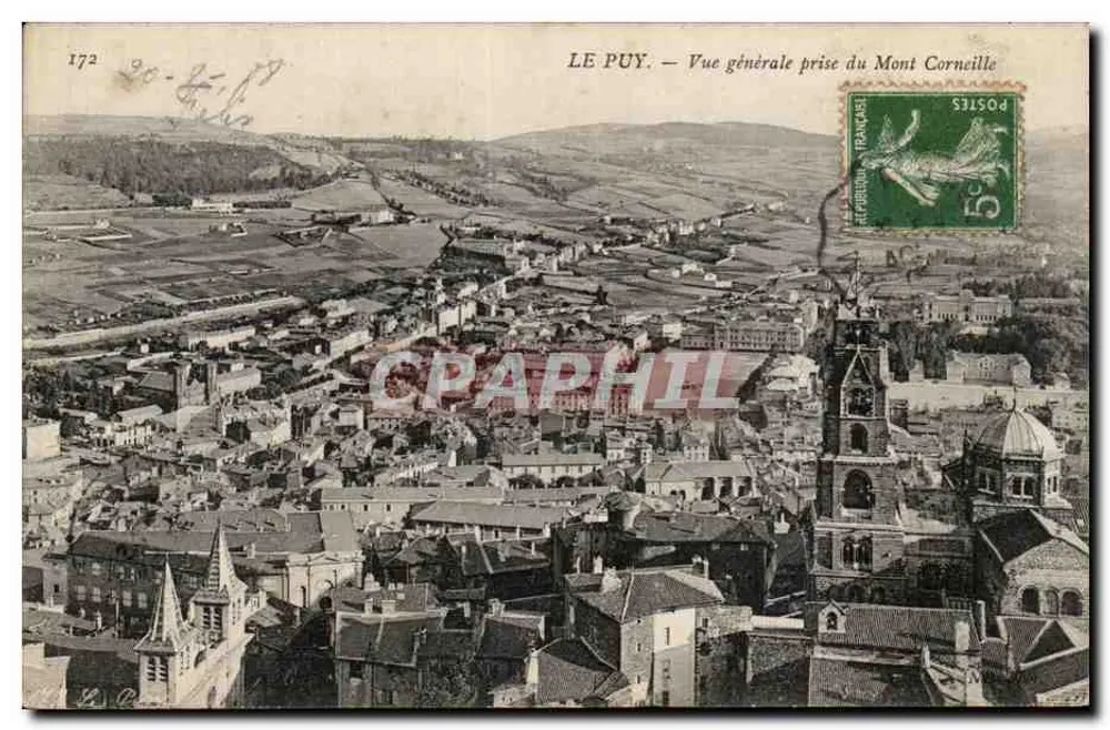 Le Puy — Allgemeine Ansicht vom Mont Cornelle — Verlag nicht sichtbar, Seriennummer 172 - Vorderseite