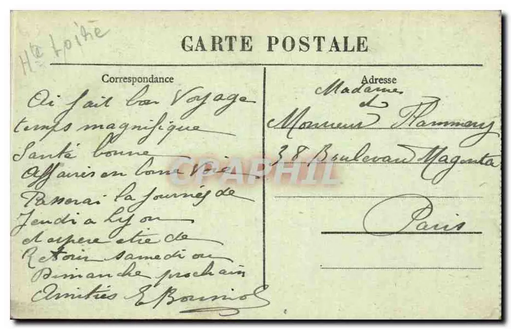Le Puy-en-Velay — Der Cornelle-Felsen — M B - Rückseite