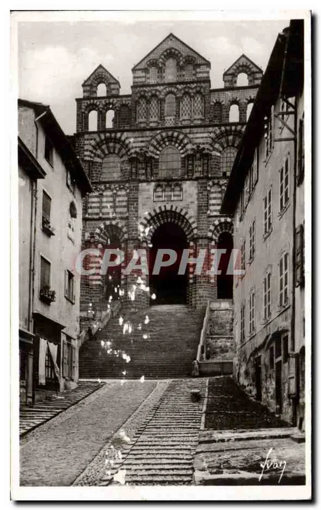 Le Puy (Haute-Loire) — Basilika Notre-Dame du Puy — Fassade — Verlag Fray, n°2 - Vorderseite