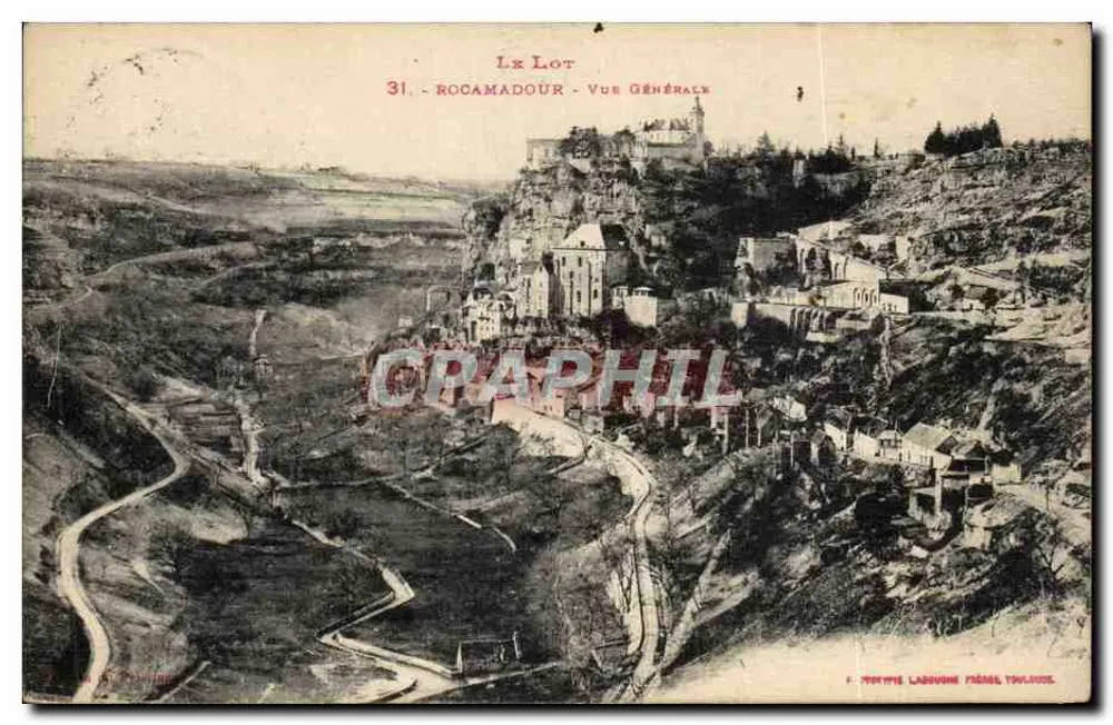 Rocamadour — Vista Geral — Editor: Perrine Labouine, Toulouse - Frente