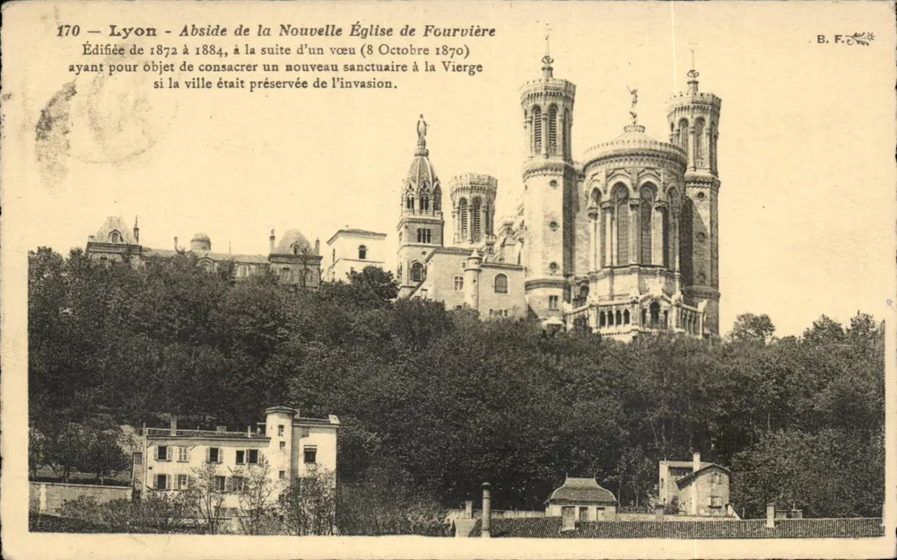 Lyon - Apsis der Neuen Kirche von Fourvière — B.F. Nr. 170 - Vorderseite