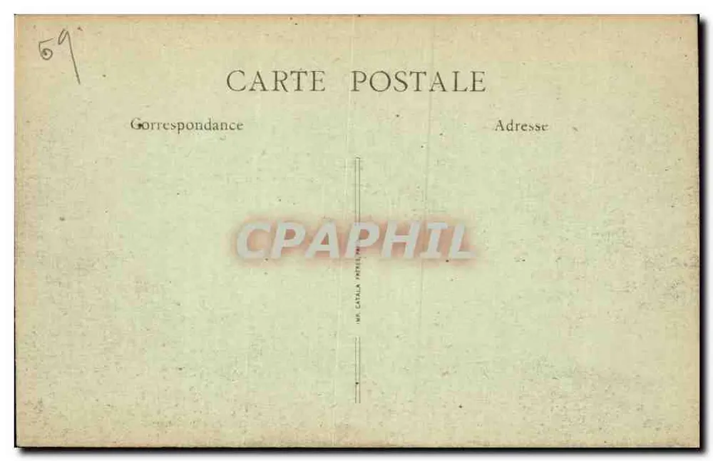 Lyon - Perspectiva dos Pontes sobre o Rio Rhône — B. F., Paris - Verso