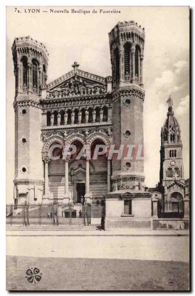 LYON — Nova Basílica de Fourvière — Editor BEG, n°72 - Frente