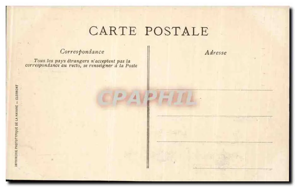 Riom — Igreja N.-D. do Marthuret — A Auvergne pitoresca - Verso