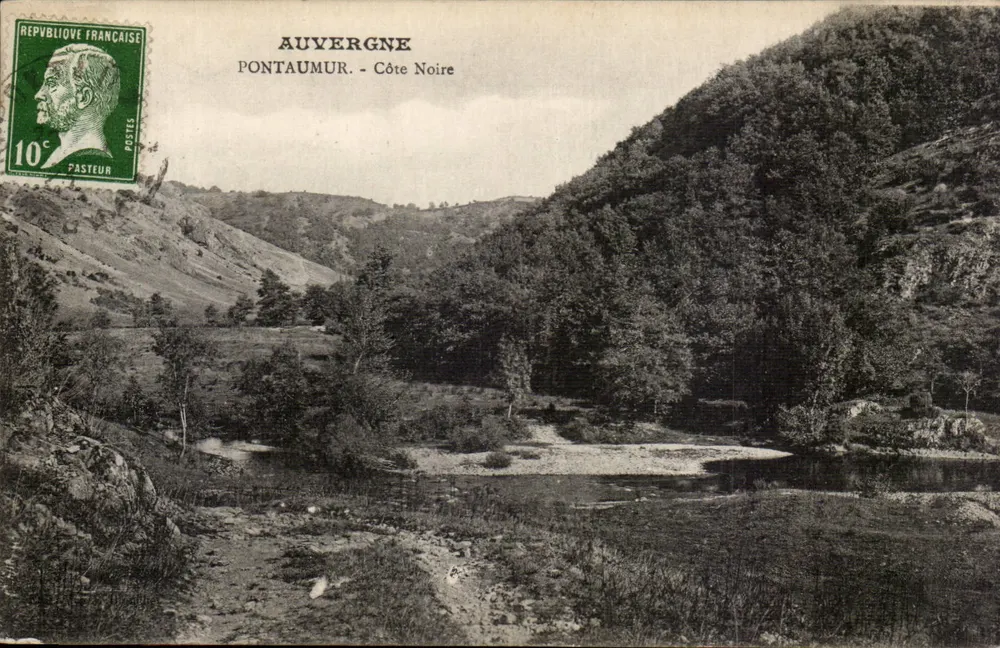 Pontaumur - Côte Noire — Auvergne — editor desconhecido, número de série não visível - Frente