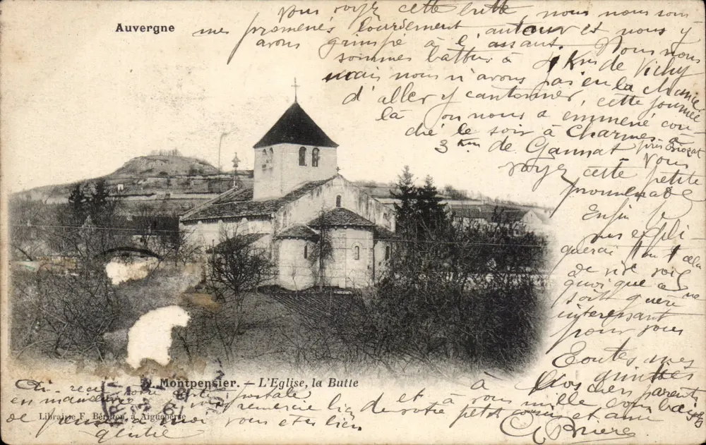 La Iglesia, la Butte — Auvergne — Librairie F. Bérillon, Montpellier - Anverso