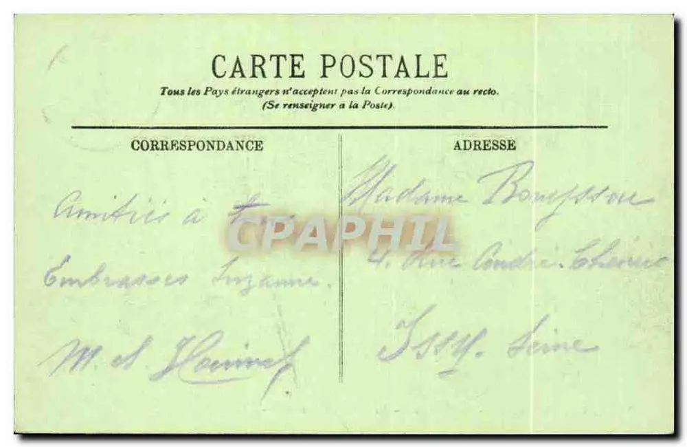 Chenonceaux — O Castelo — A Facha Oriental — LL. - Verso