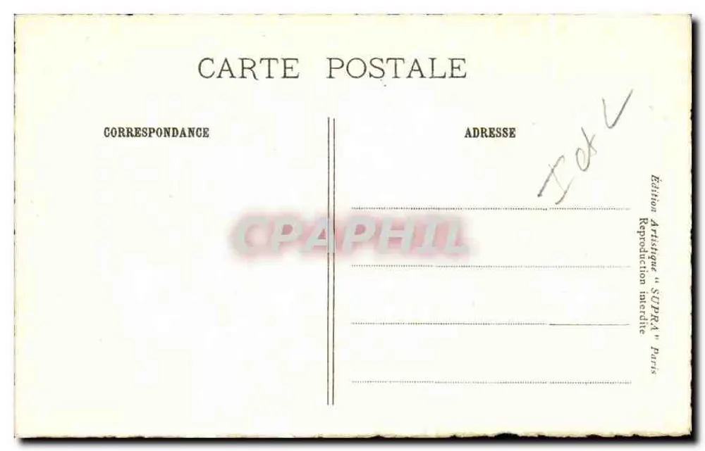 Castelo de Chenonceaux — Vale do Loire — Edição Artística SUPRA Paris - Verso