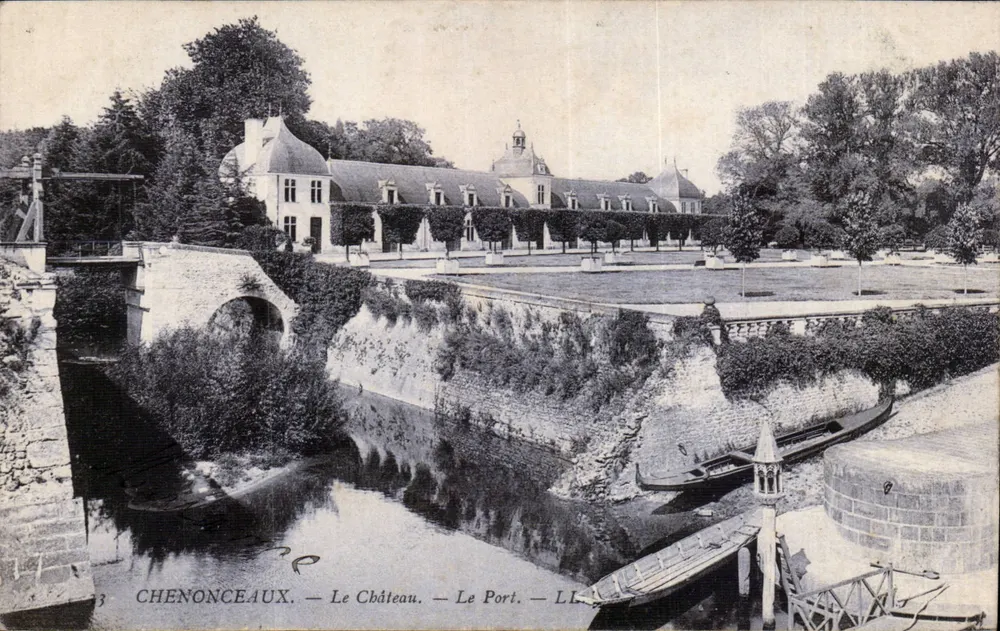 Chenonceaux — O Castelo — O Portão — LL - Frente