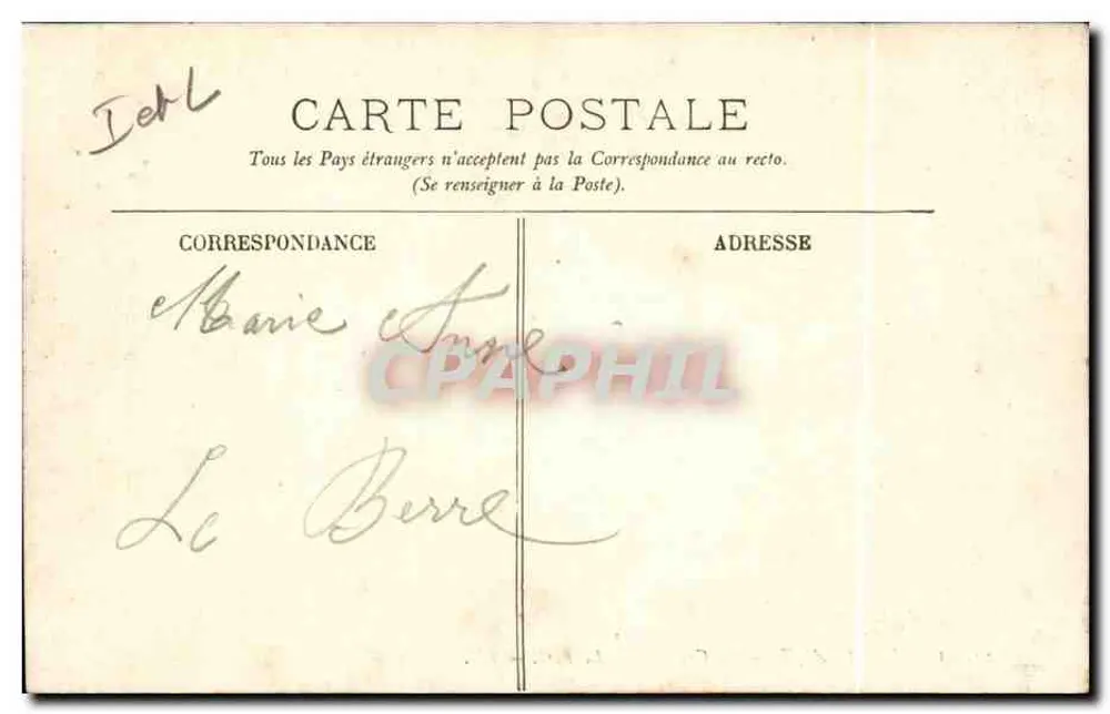 Chenonceaux — O Castelo — O Portão — LL - Verso