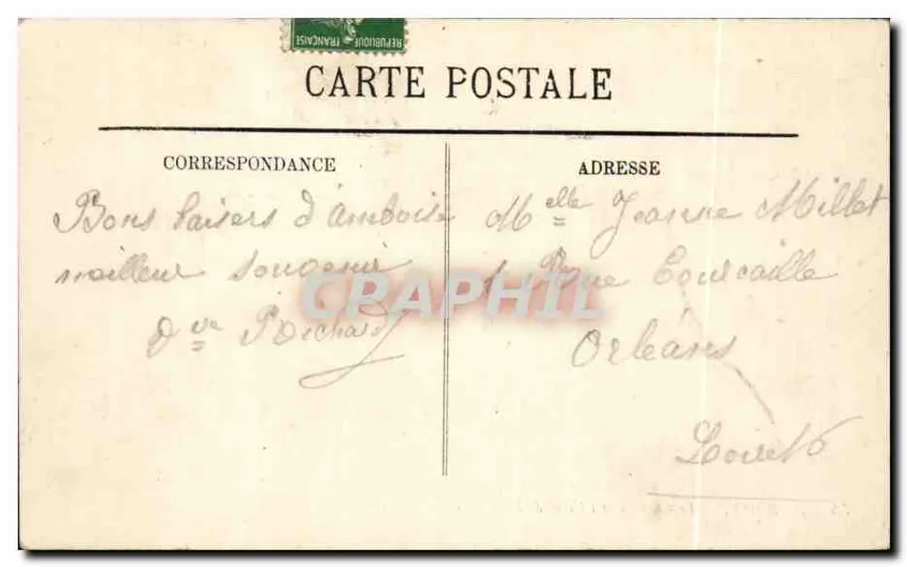 Amboise — Le Château et l'Hôtel de Ville — LL - Verso