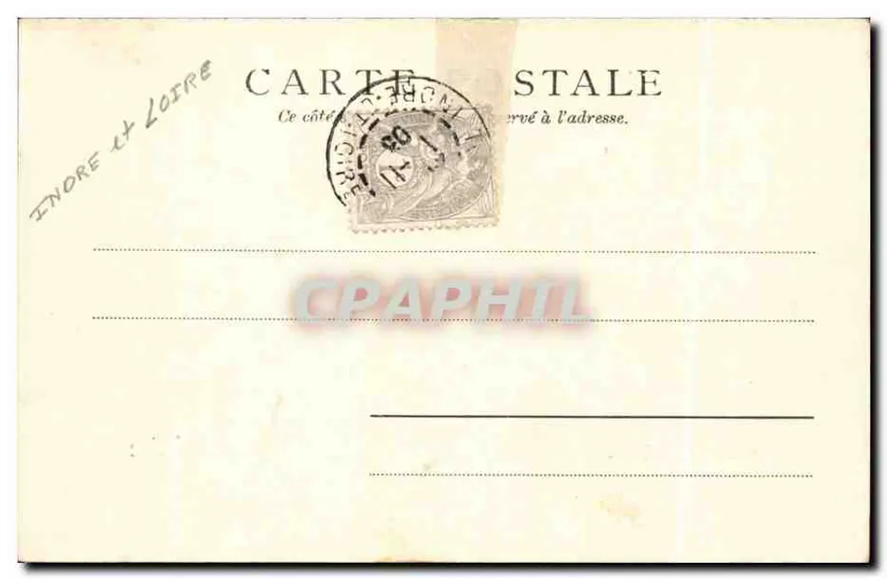 Conjunto do Castelo — Amboise — Editor Paris, n° 3451 - Verso