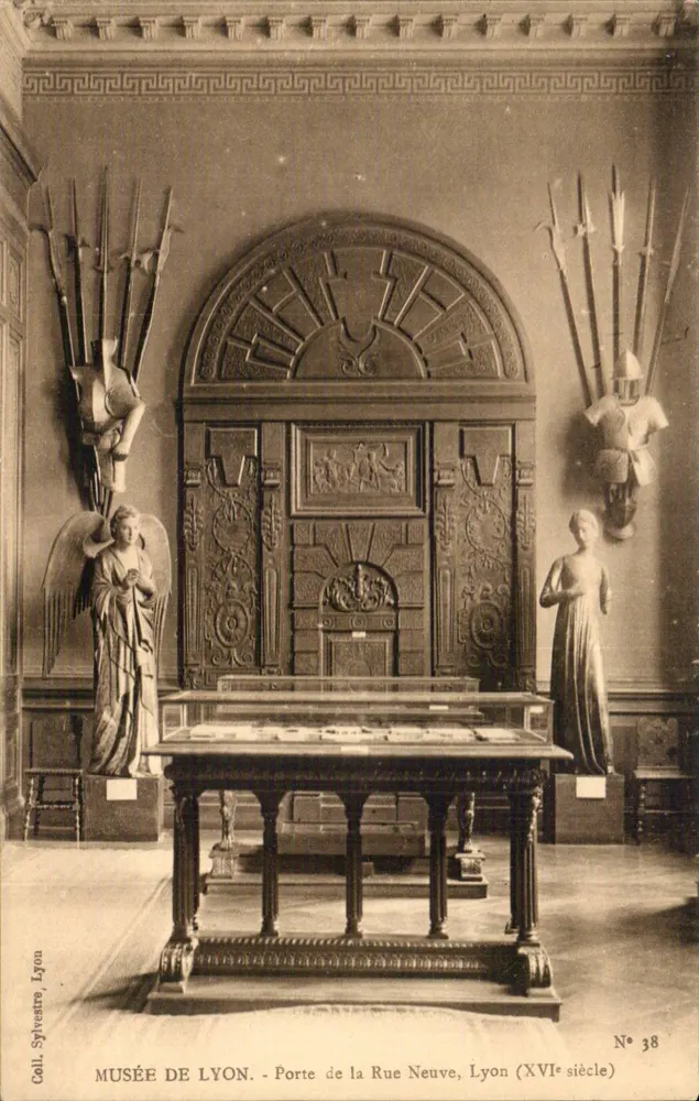 Museu de Lyon — Porta da Rue Neuve, Lyon (século XVI) — Coll. Sylvestre, Lyon, N° 38 - Frente