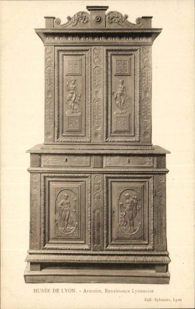 Museu de Lyon — Armário Renascentista de Lyon — Coll. Sylvestre, Lyon - Frente