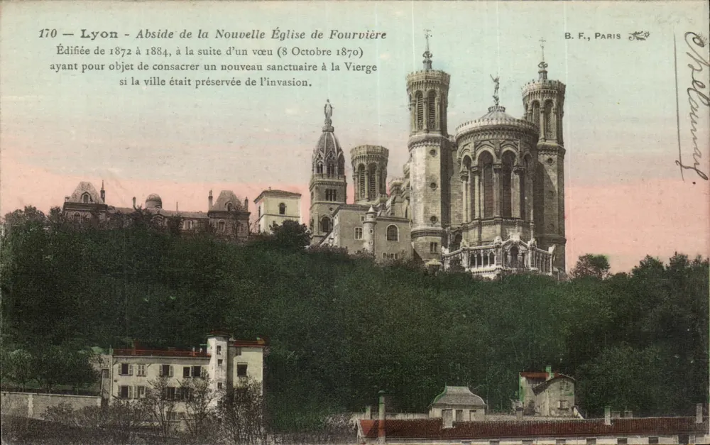 Lyon - Abside de la Nouvelle Église de Fourvière — B. F., Paris, n°170 - Recto